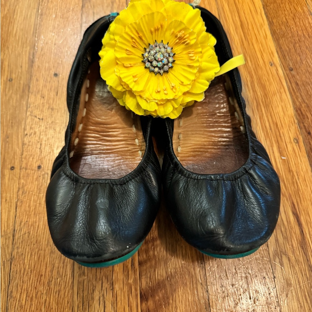 Tieks Black Flats